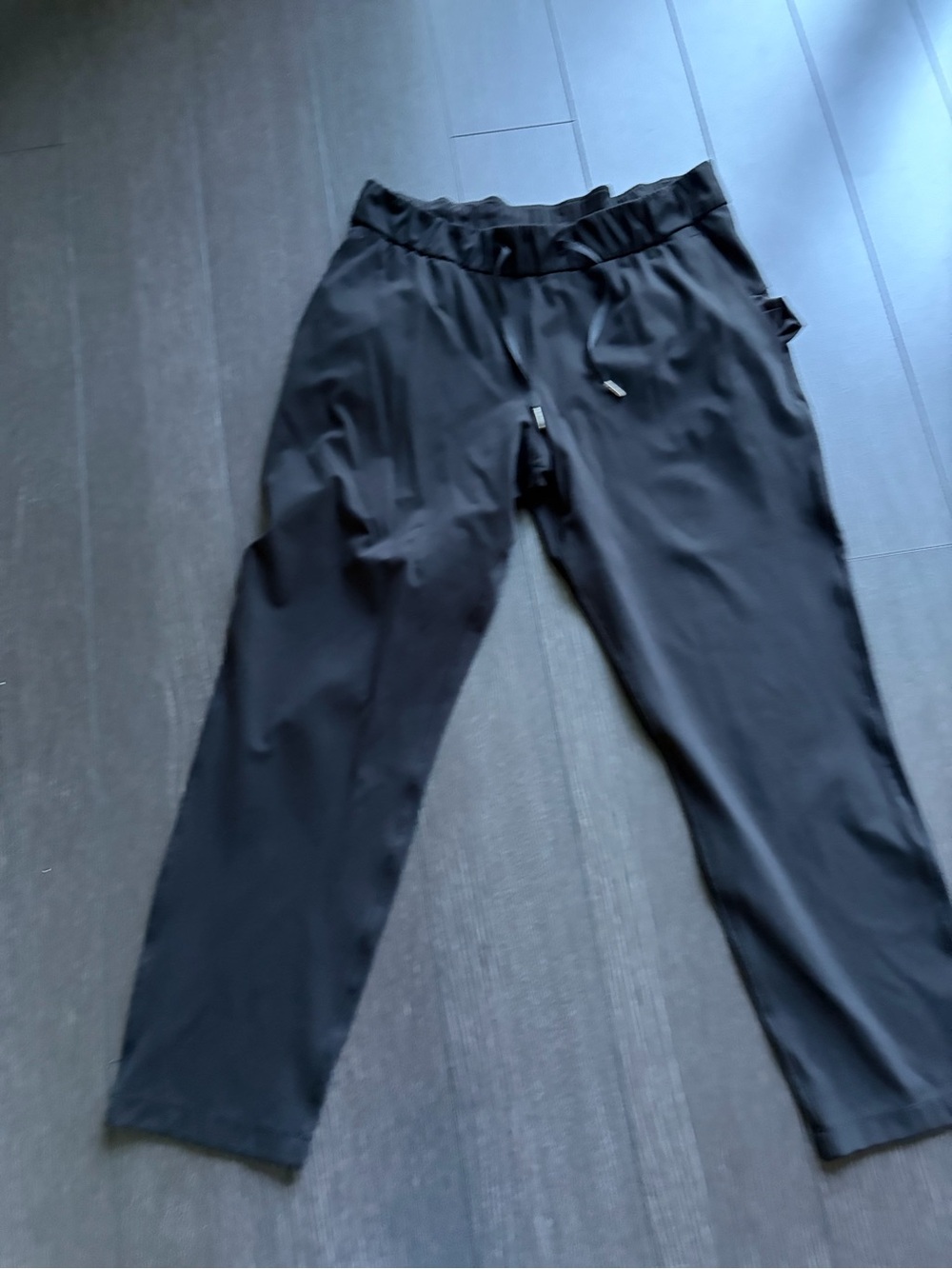 Ladies Lululemon Black Drawstring Casual Pants 26” inseam
